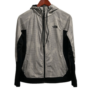 The North Face Zip up Hoodie Layering Jacket Gray Black Size Medium